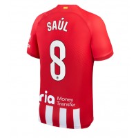 Atletico Madrid Saul Niguez #8 Replica Home Shirt 2023-24 Short Sleeve